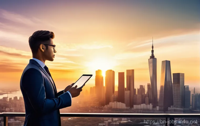 직업상담사와 공공기관 진출 - **Prompt:** A focused young student, wearing neat, casual clothing (such as a t-shirt and jeans or a...