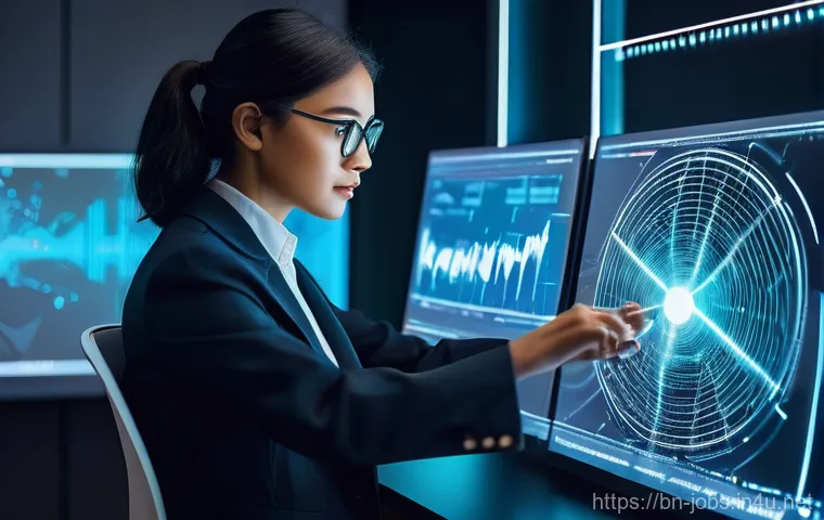 직업상담사 필수 소프트웨어 - **Prompt: "A professional and diverse career consultant, dressed in smart business casual attire, is...