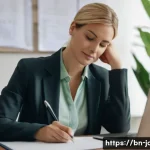 직업상담사 직업윤리와 법적 기준 - **Prompt:** A compassionate career counselor, female, in her late 30s, professionally dressed in a s...